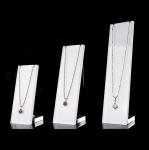 Pendant / Earrings Acrylic Display Stands Waterproof Featuring Serving Tray
