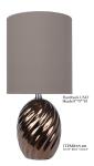 Antique E26 E27 Drum 18.5" Brushed Brass Table Lamps For Living Room