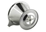 Professional Stainless Steel Coffee Dripper Double Layered Filter With 89mm