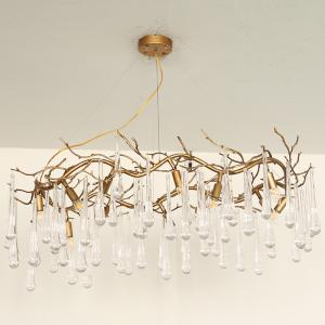 China 40W Luxury Crystal Ceiling Lights Hanging Mounted 110V - 240V factory