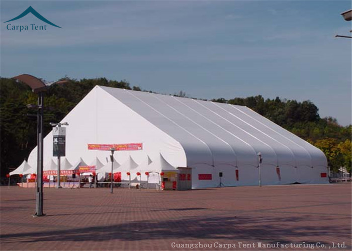 Aluminum PVC Fabric Outdoor Event Large Sports Tents With Curved Shape 30m By 35m