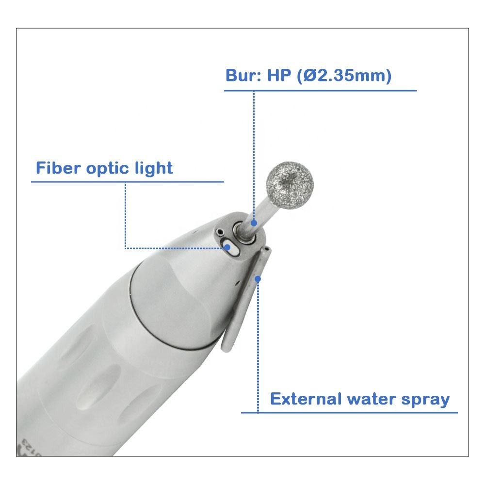 CE Durable Dental Implant Tools , Fiber Optic Straight Surgical Handpiece Dental