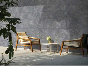 China Scratch-Resistance matt Outside Gray Curtain Wall Tile 600x1200mm For Hotel factory