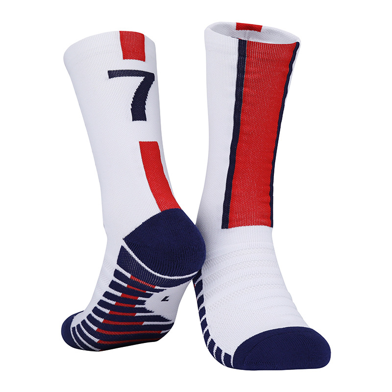 Adult Socks Custom Design for Breathable Anti Slip Basketball Football Training Sports