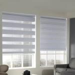 2020 100% polyester zebra blind blackout cordless motorized for windows