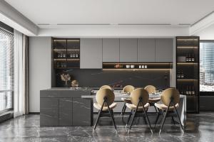 China Kitchen Cabinet American Market Factory Rta Modern For Apartment factory