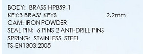 2.4mm 6 Pin Euro Cylinder Unique Design Fast Delivery OEM Service