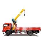 Building Compact Hydraulic Telescopic Boom Truck Crane 8 Ton With MOOG Cylinder