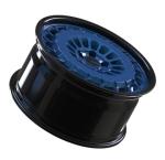 Brushed Blue Two Piece Forged Wheels ET25 HUB 72.6mm 22 Inch Rims 5x120