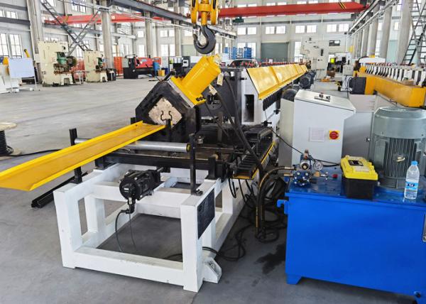 Customizable Steel Upright Column Roll Forming Machine For Logistic Storage