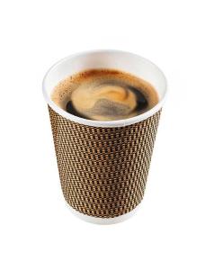 China Professional 80mm Diameter Ripple Wall Paper Cups Waterproof With OEM ODM Service factory