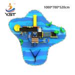 Giant Water Park Playground Equipment , Plastic Water Slide 560 * 350 * 430 Cm