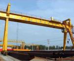 Traveling Double Girder Industrial Gantry Crane 40 Ton Low Noise