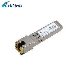 China 10/100/1000BASE-T RJ45 to 100 Meters CAT5 Copper SFP Transceivers factory