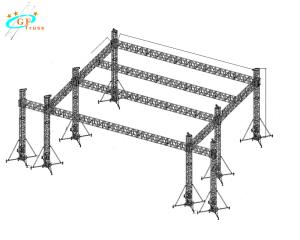 China Exhibition Lighting 6061-T6 400mm Aluminum Spigot Truss factory
