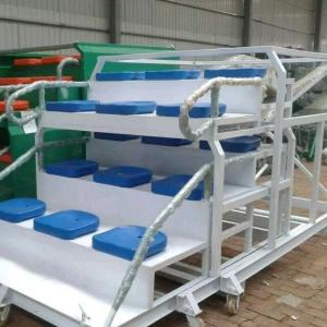 China Powdered painted Movabel Stadium steat with PVC seat YGSS-128TJ factory