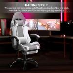 Item Weight 33 Pounds Gaming Chair with Footrest and Lumbar Support Fabric