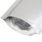 Aluminum Foil Bag MOQ 100pcs Aluminum Silver Zip Lock Pouch For 50 Tablets
