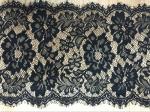 29cm * 300cm 2017 Fashion Lace Border Eyelash Lace Edge in Black/Ivory color