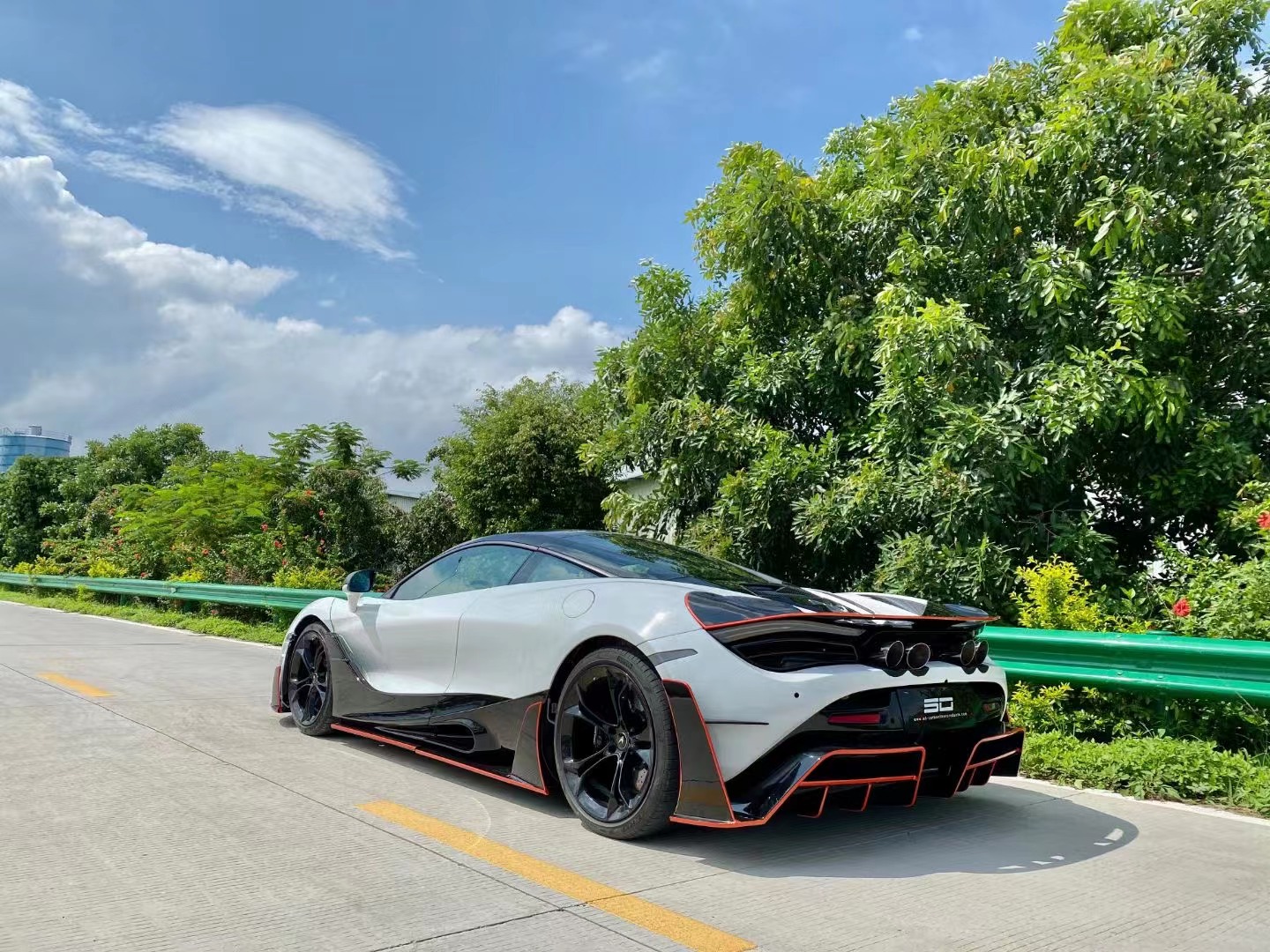 Dry Carbon Fiber for McLaren 720s Carbon Fiber Body Kit 720s Upgraded MSY-style Front and Rear Bumper Spoiler Hood
