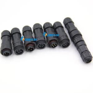 China IP68 Waterproof Connector Screw Male Female Circular 2 3 4 Pin M16 Cable LED Connector factory