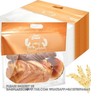China Bread Bags For Homemade Bread Reusable Zipper Sourdough Bread Bags To Keep Fresh Extra Large Bakery Bread Bags factory
