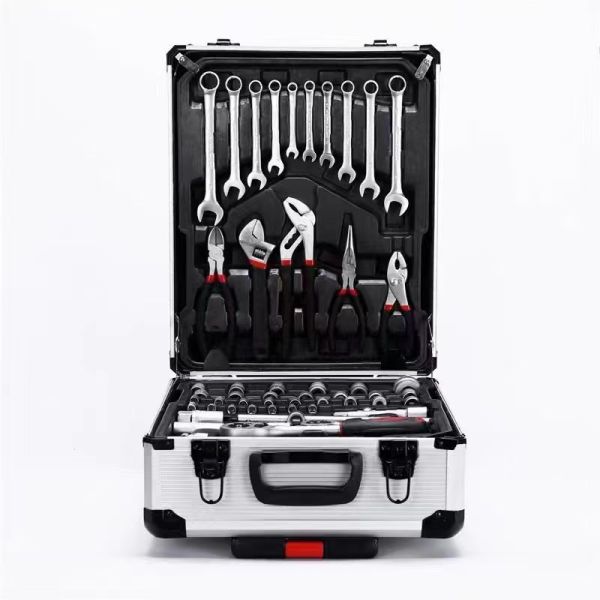 Buben 186-piece Household Car Repair Tools/industrial Maintenance Multi-function Hardware Tool Trolley case Combination Set Repa