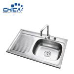 OEM Single Bowl Kitchen Sink SUS304 Stainless Steel Kitchen Sink Press Kitchen