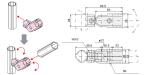 Aluminum Alloy Tube Fitting Universal 180 Degree Flexible Free Connector AL-5