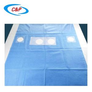 China Customized Surgical Sterile Nonwoven Radial Angio Drape With 4 Holes Supplier factory
