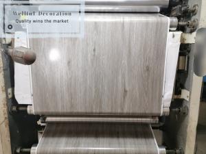 China New pine wood design vinyl decorative film width 1000mm for SPC / WPC flooring factory