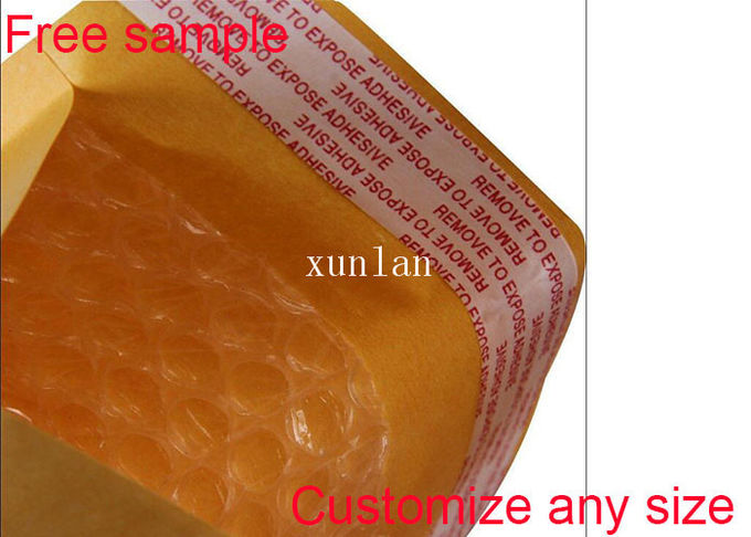 Kraft Bubble Wrap Mailing Envelopes , Padded Mailing Envelopes With Air Bubble Cushioned