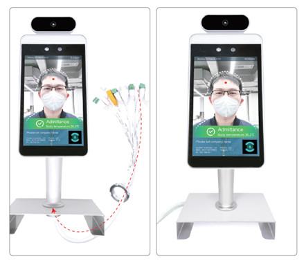 Industrial 8 Inch Facial Recognition Door Access Controller With Body Temperatur
