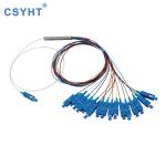 Durable Fiber Optic Audio Cable Splitter PLC 1x8 Steel Tube For Network FTTH