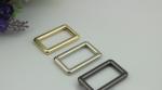Supply all kinds of size zinc alloy light gold square ring buckle for handbag