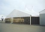 White Party Marquee Self Cleaning Design , Heavy Duty Gazebo Frame For Hotel