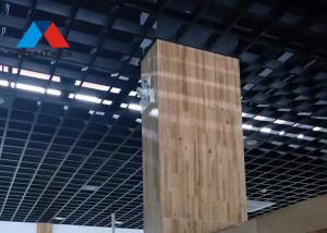 China 10×50mm Aluminium Grid Ceiling For Stadiums Subway Station Decoration factory