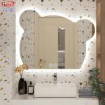 Licensed Silver Mirror LED Waterproof Bathroom Shower for House Decor and Living