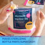 MICROWAVE STERILIZER BAG Recyclable Travel Baby Bottle Cleaner Microwave