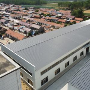Double Span Prefabricated Steel Warehouse with 50-Year Lifespan