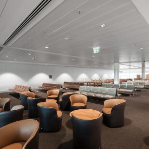 China Corridor C Strip 0.9mm Aluminum Plank Ceiling Panel 15mm High factory