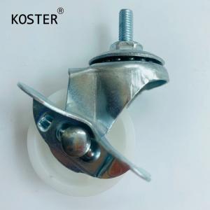 China PP White Swivel Caster Wheel for 1inch to 3inch Furniture Load 30kg Thickness 21mm factory