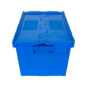 China Logistics Distribution Container Customized Color Plastic PP Crate with Lid Foldable on sale