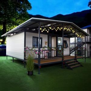 China Wind Rasistance Prefabricated 20ft Expandable Container Home With Balcony factory