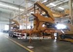 Telescopic Boom 40t Sidelifter Trailer Lifting Mechanism With Air Suspension