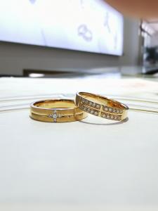 China Polished Innerwall Personalized Couple Rings factory