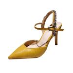 YTH002 Sandals Women'S Summer Fashion Pointed Stiletto Heels With Rhinestones