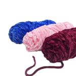 1.2NM 100% Polyester Velvet Chenille Knitting Yarn RING SPUN
