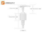 Durable 28 410 Lotion Pump , 1.6-2.0cc/T Discharge Pretty Lotion Dispenser