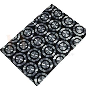 China 201 304 316 Decorative Stainless Steel Sheet Cold Rolled Black Titanium 3D Laser Polishing factory